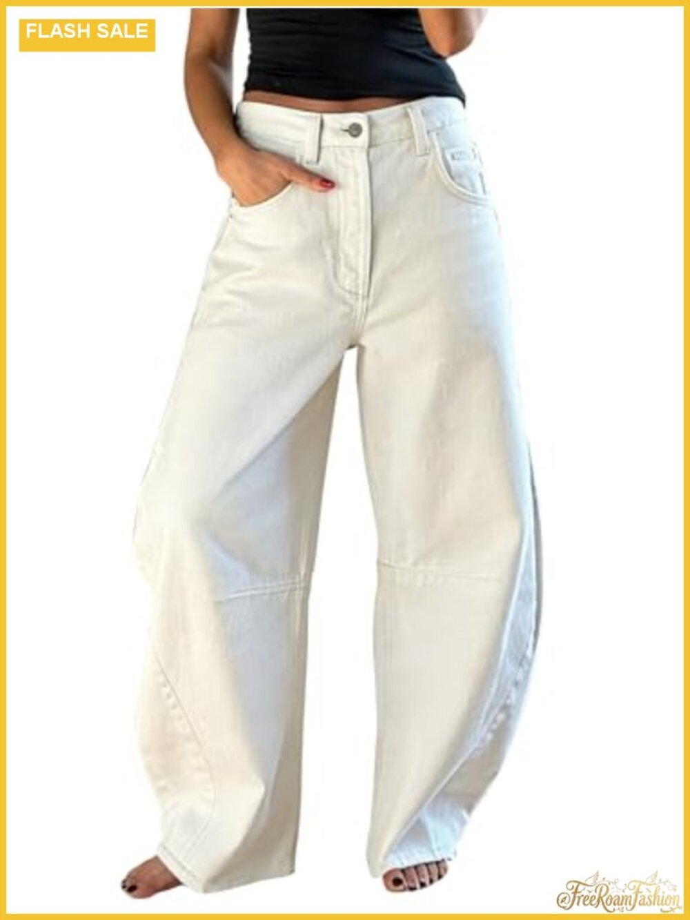 EXLURA Barrel Jeans Women Y2K Boyfriend Denim Pants Casual Baggy Jeans